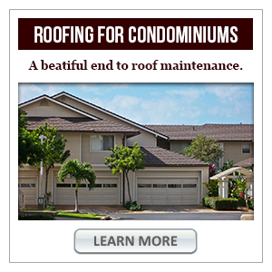 Put an end to roof maintenance on your condominium