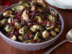 Balsamic Brussels Sprouts with Cranberries