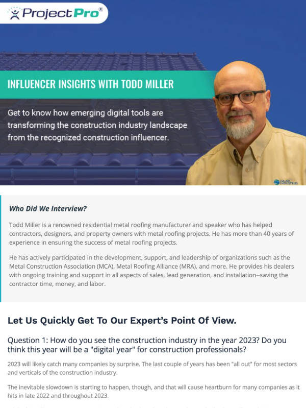 Influencer Insights Interviews Todd Miller