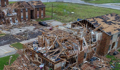 Devastation from Hurricane Harvey