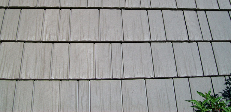 closeup of steel roof